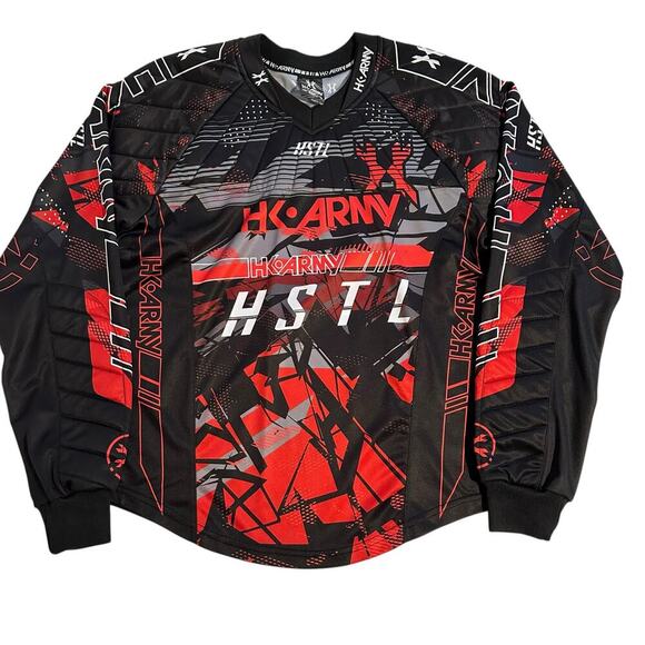 NWOT HK Army HSTL Line Padded Paintball Jersey Lava Medium - Picture 1 of 6